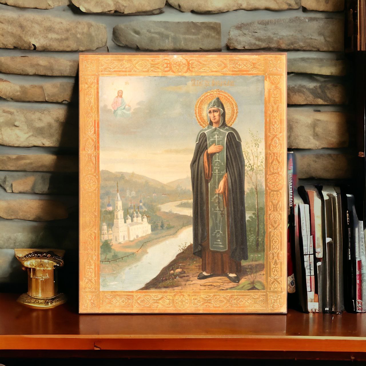 Wooden Icon of the Holy Right-believing Princess Anna of Kashin