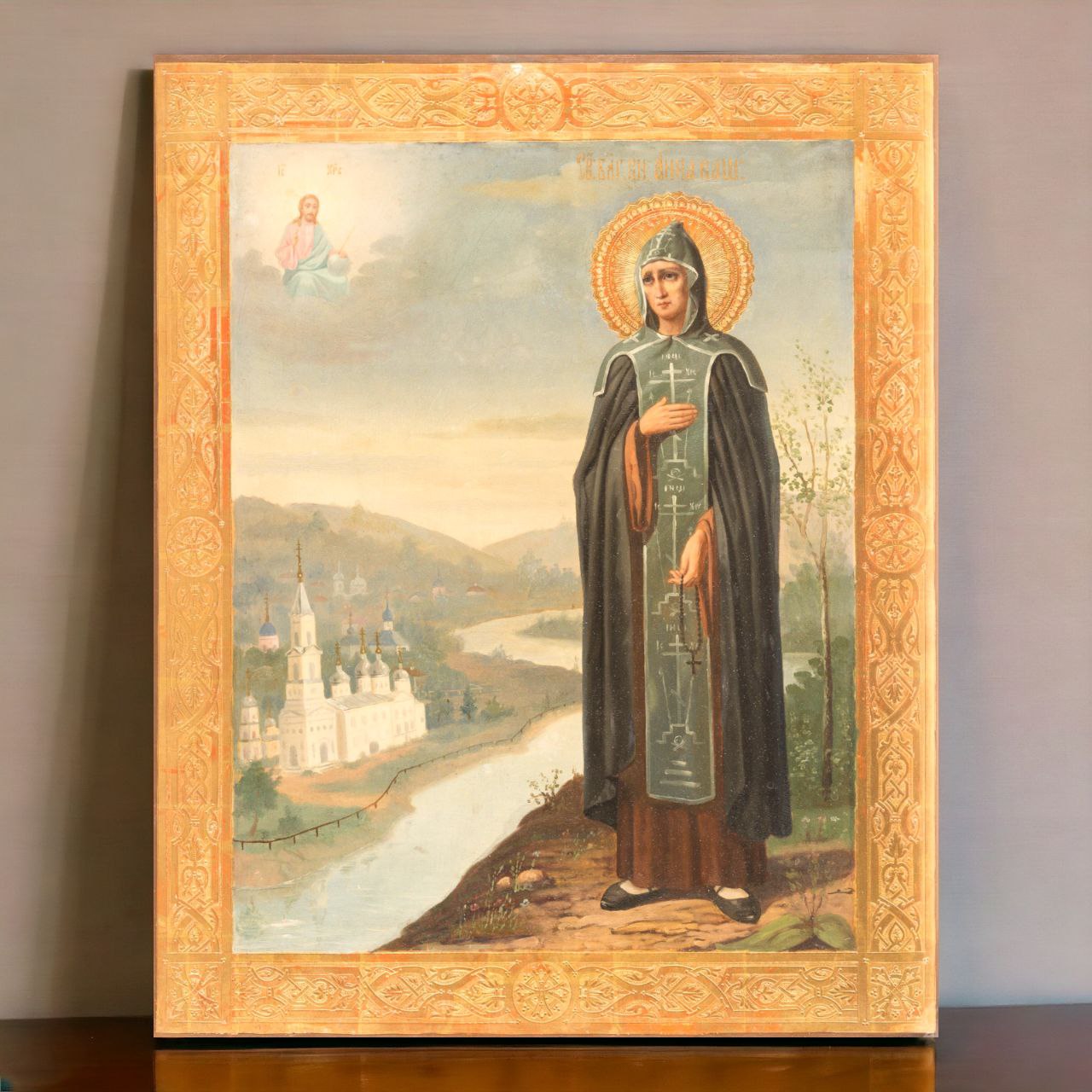 Wooden Icon of the Holy Right-believing Princess Anna of Kashin