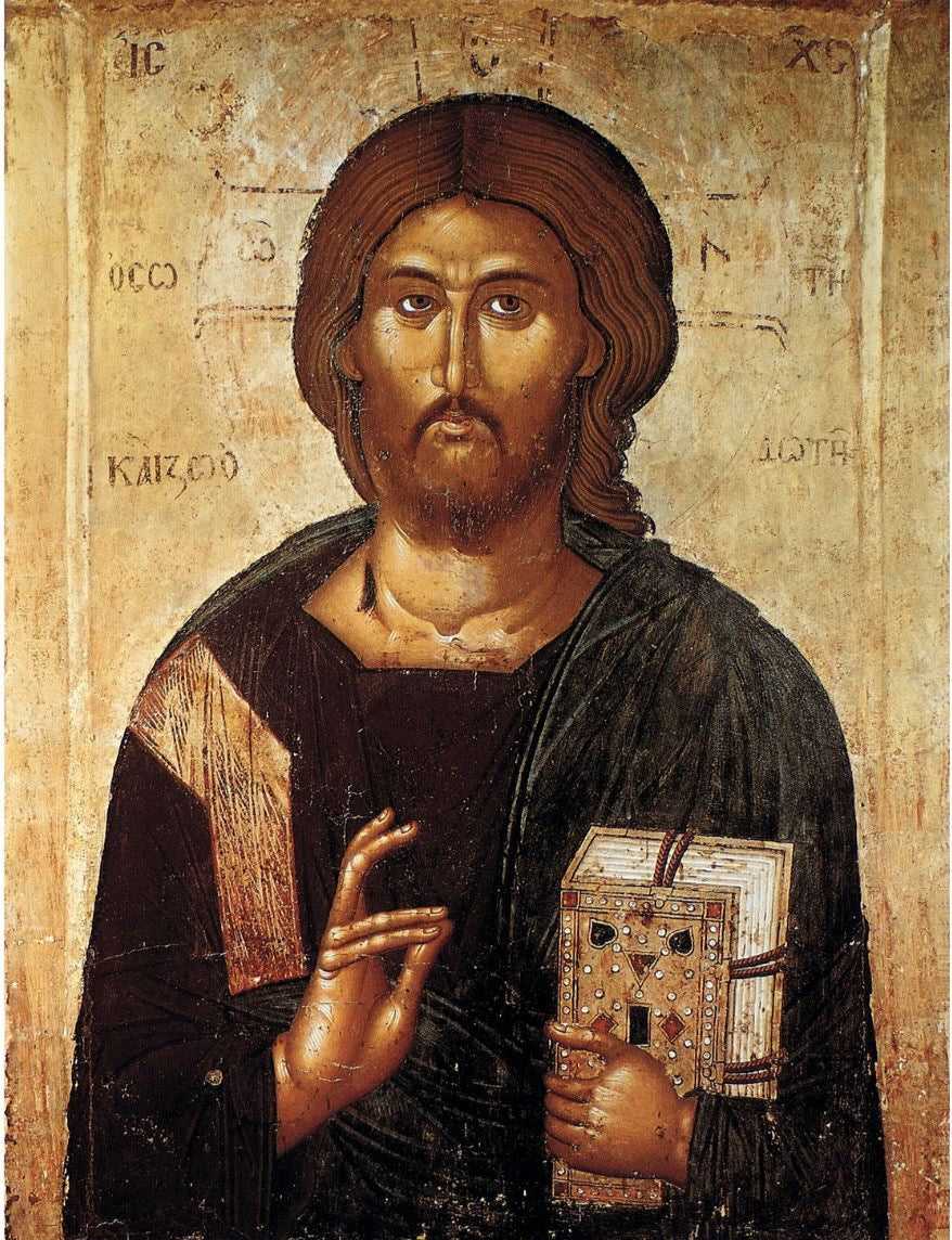 Wooden Icon of the Savior Jesus Christ, Lord Pantocrator