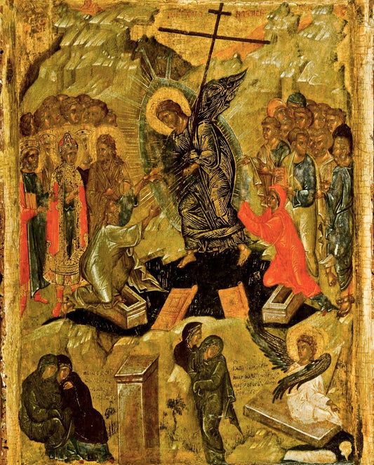Wooden Icon of the Resurrection of Christ (descent into hell)