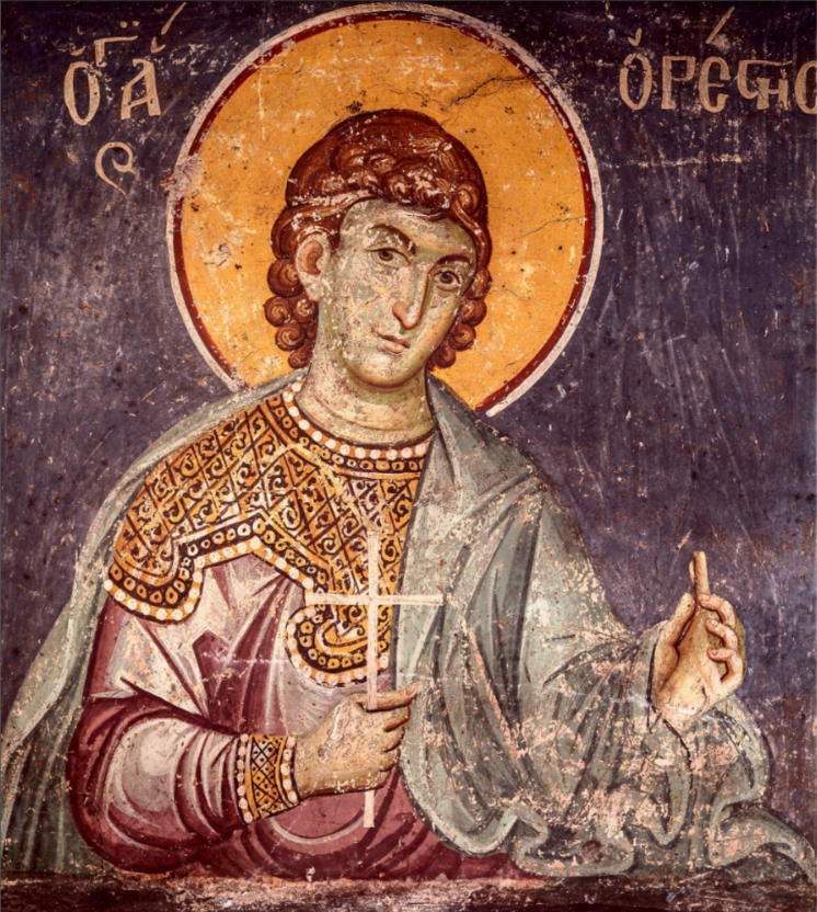 Saint Orestes of Tyana (Cappadocia). Wooden orthodox icon.