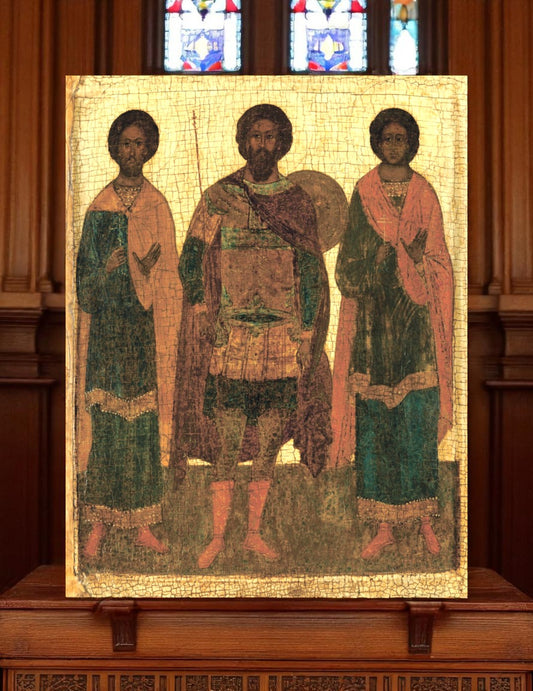 Spiritual Orthodox gift of Saint Theodore and twin martyr saints