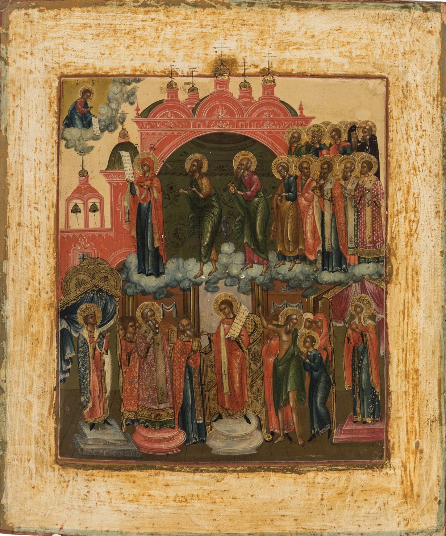 Wooden Icon The Intercession of the Theotokos, Protection of the Mother of God
