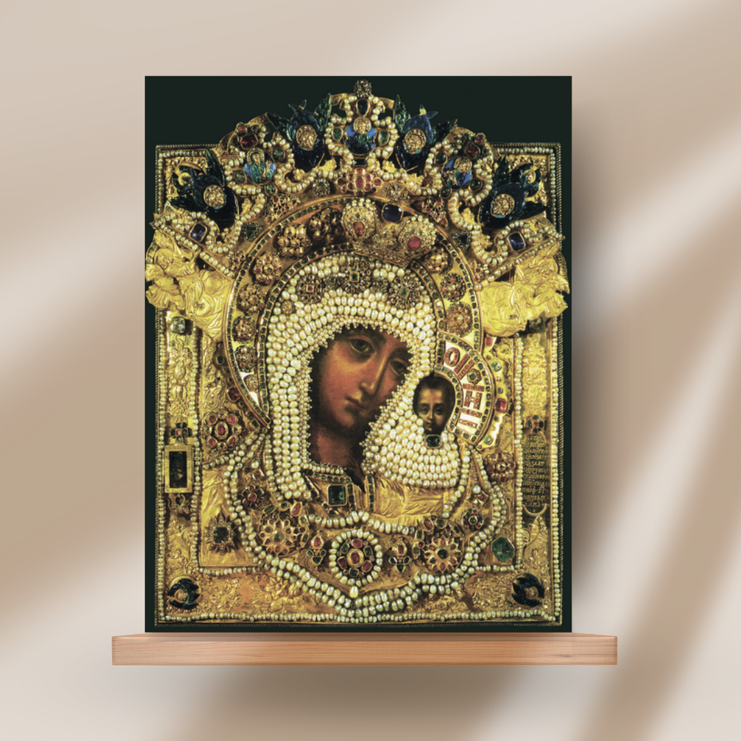 Blessed Orthodox icon of Virgin Mary associated with healing and miracles
