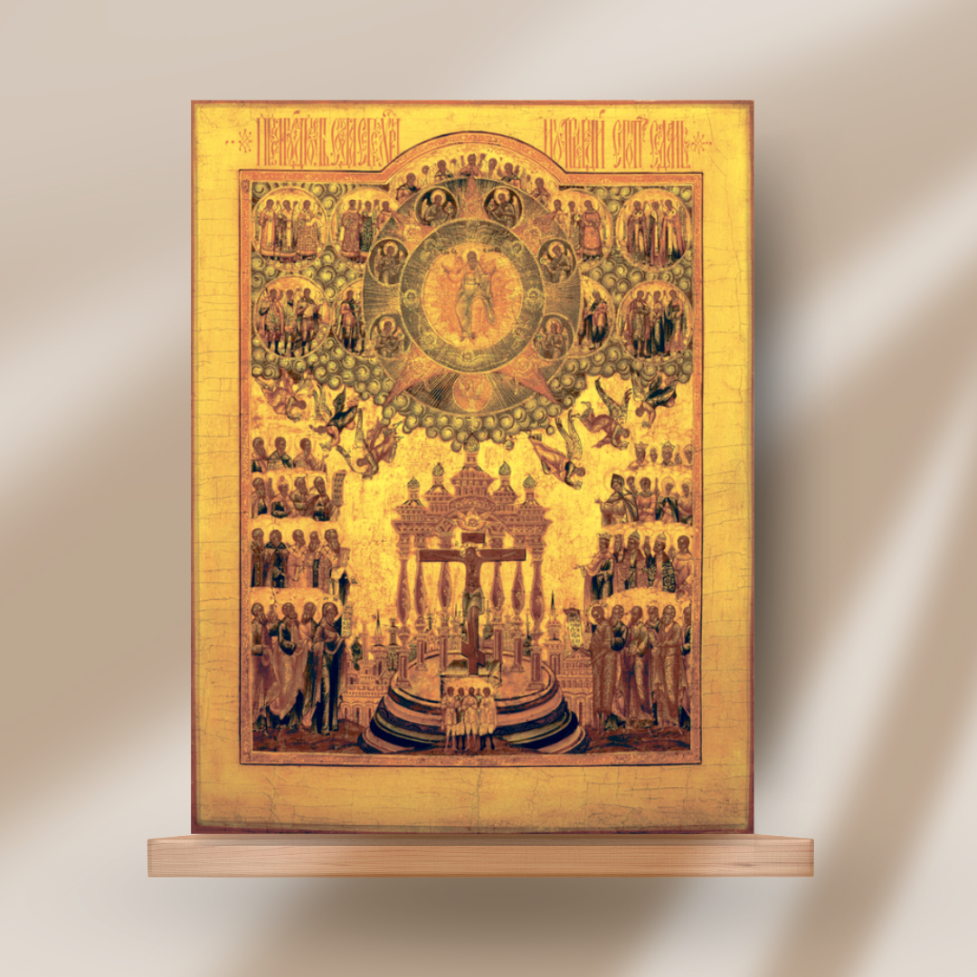 Russian icon Sophia the Holy Wisdom with saints
Icon of Jesus Christ as Divine Wisdom