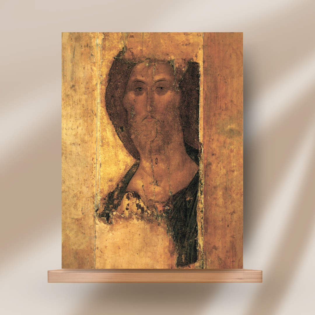 Orthodox Christian icon reproduction of Spas Pantocrator from 15th century Russia, revered icon for church gifting, home devotions, and sacred collections.