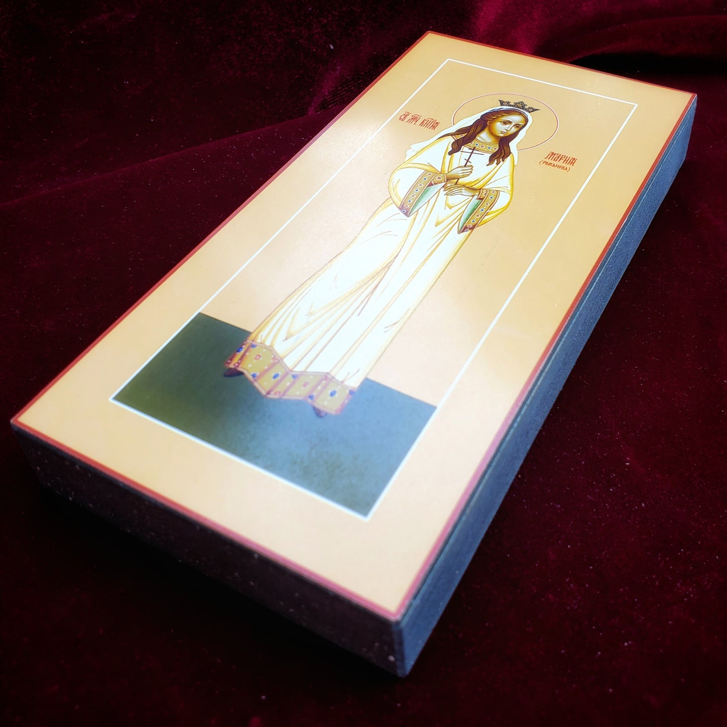 Wooden Icon Holy Martyr Grand Duchess Maria Nikolaevna Romanova