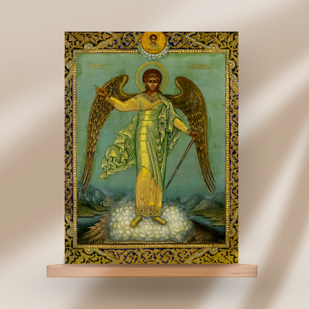 Guardian Angel Icon, Orthodox Angel Icon, Angel Wall Art Icon