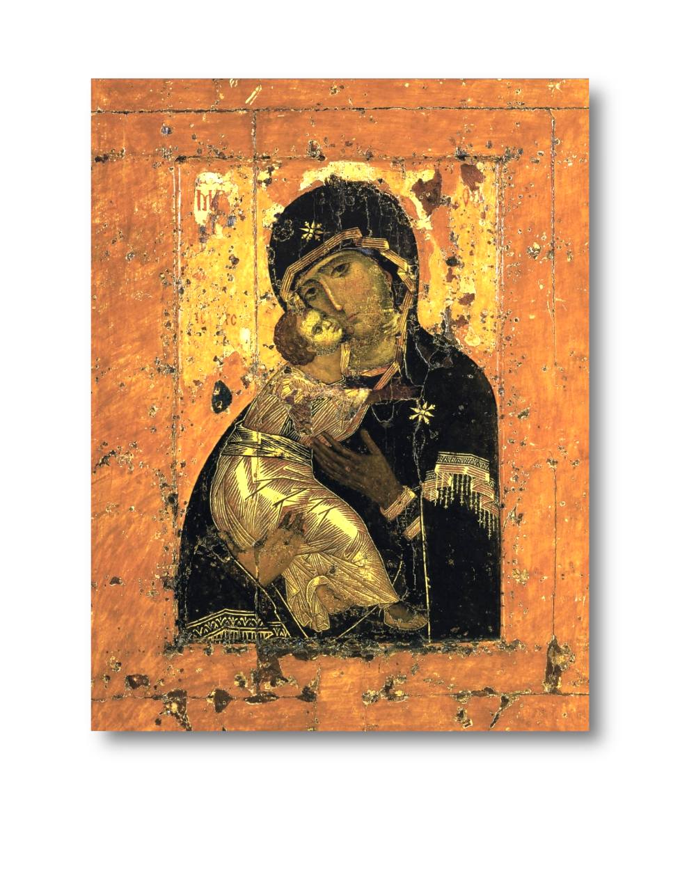 Icon of the Most Holy Theotokos of Vladimir historical Russian icon