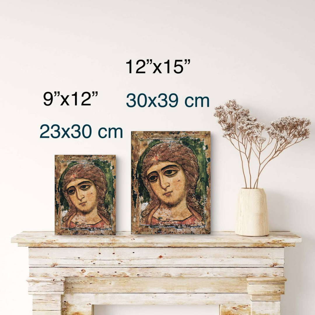 Archangel Gabriel icon based on 12th century State Russian Museum masterpiece