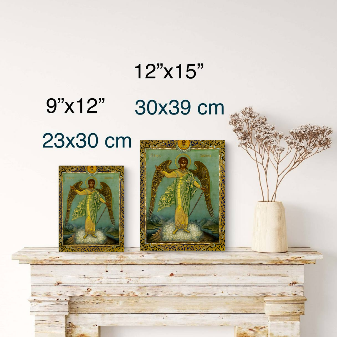 Orthodox Guardian Angel Icon Wooden Wall Art
Handcrafted Christian Icon of Guardian Angel