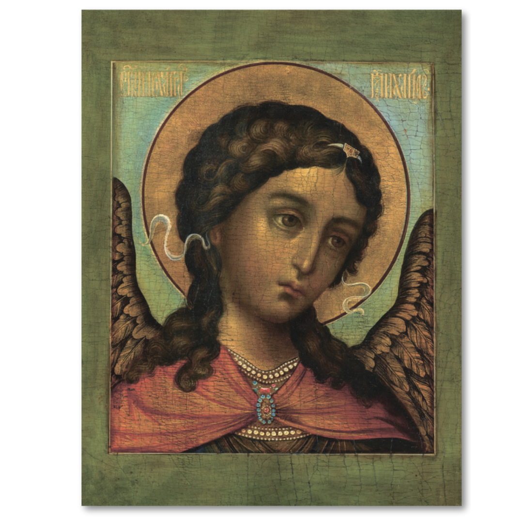 This sacred icon of Archangel Michael, painted in the 19th century, is one of the most beloved and revered images in Orthodox Christian tradition.
