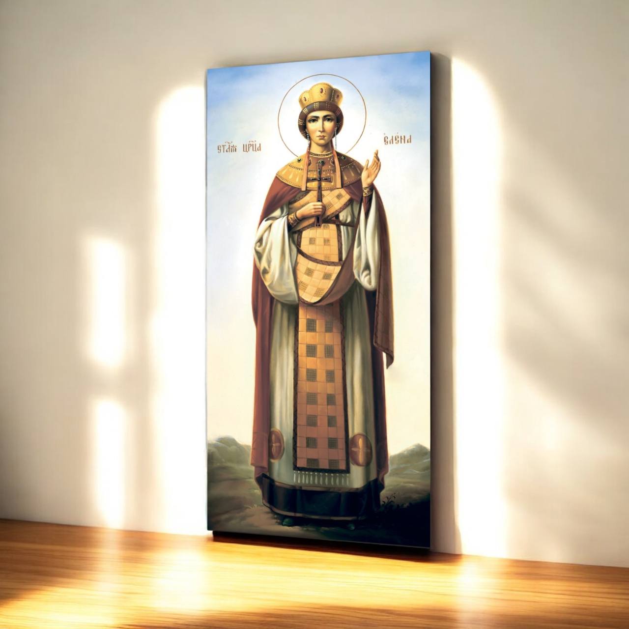 Prayer icon of Saint Queen Helena, ideal for home prayer and spiritual inspiration