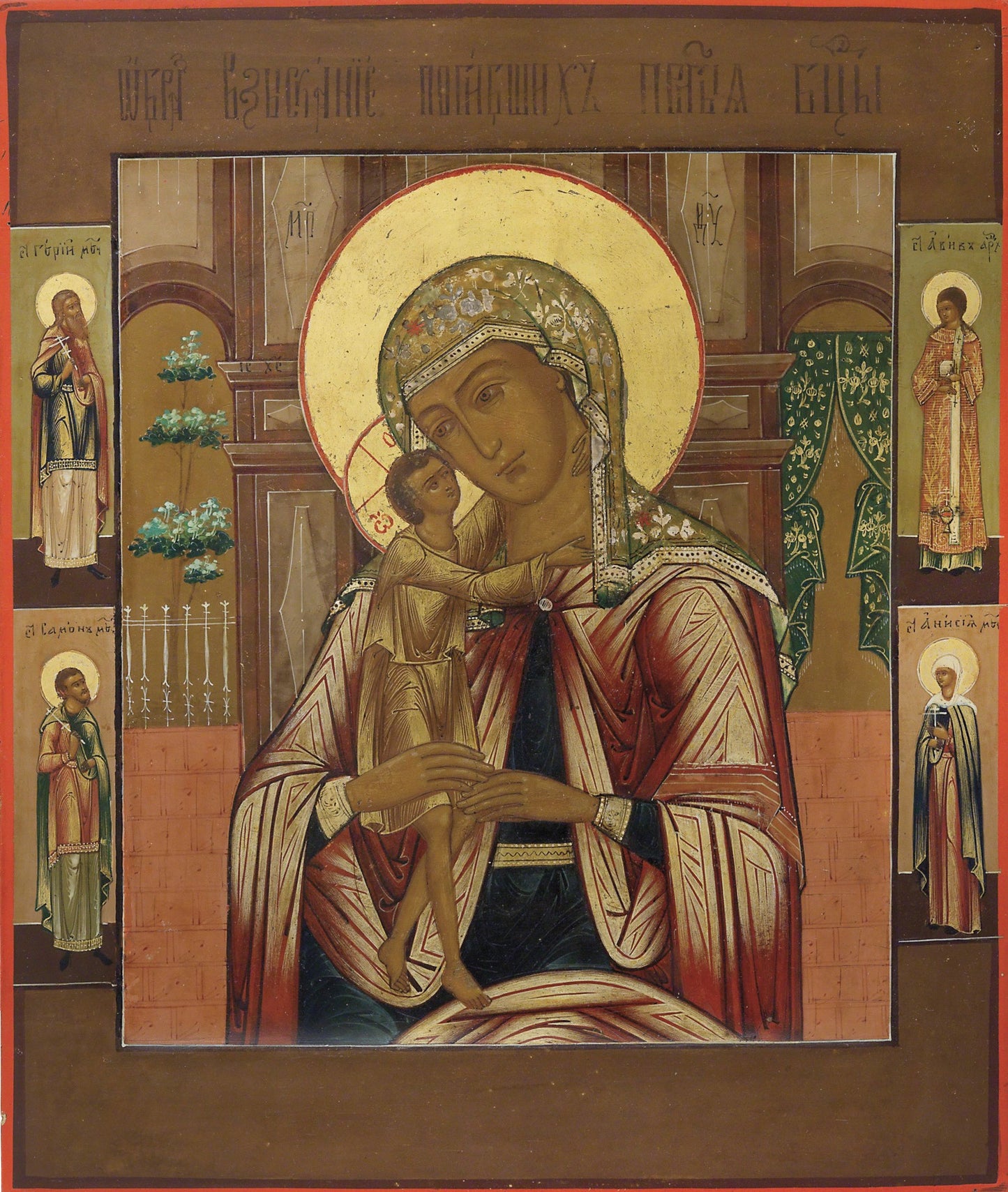 Wooden Icon of the Mother of God Seeking the Dead