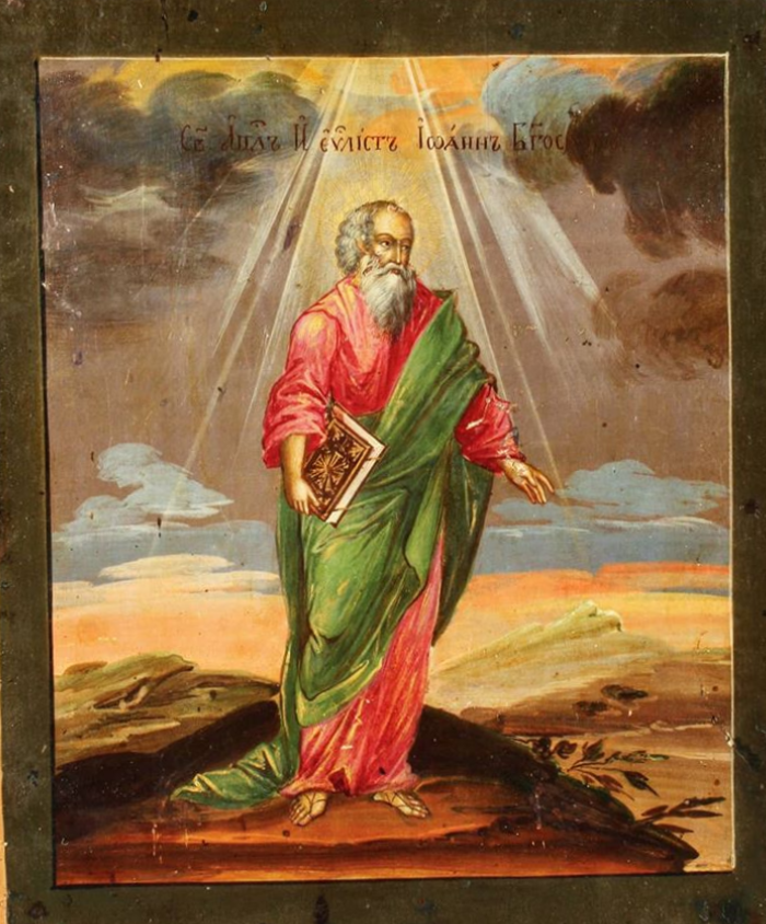 Wooden Icon of the Apostle and Evangelist John the Theologian