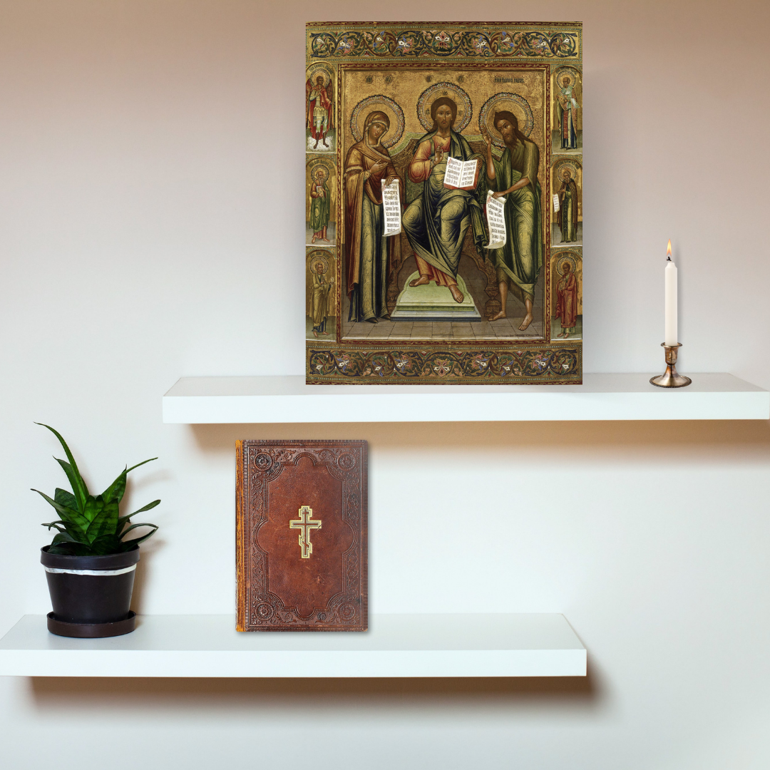 Deesis Jesus Christ with the Mother of God and John the Forerunner
