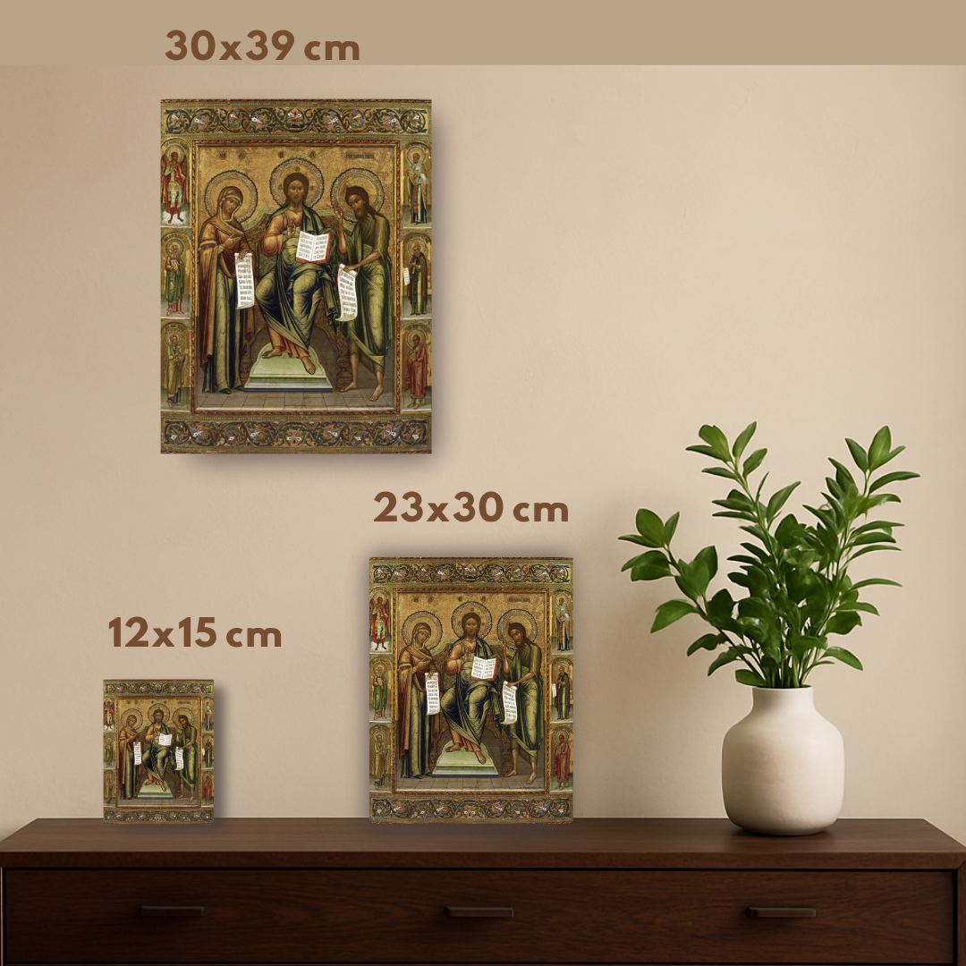 Deesis Jesus Christ with the Mother of God and John the Forerunner
