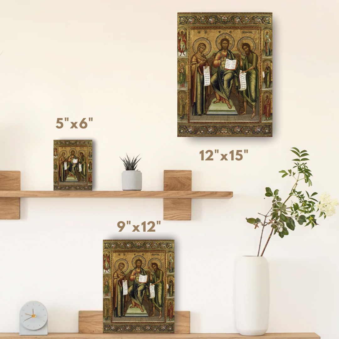 Deesis Jesus Christ with the Mother of God and John the Forerunner