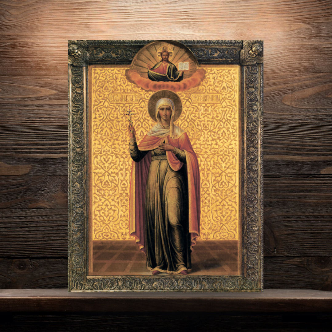Saint Martyr Anastasia the Deliverer from Potions Orthodox Wooden Icon
