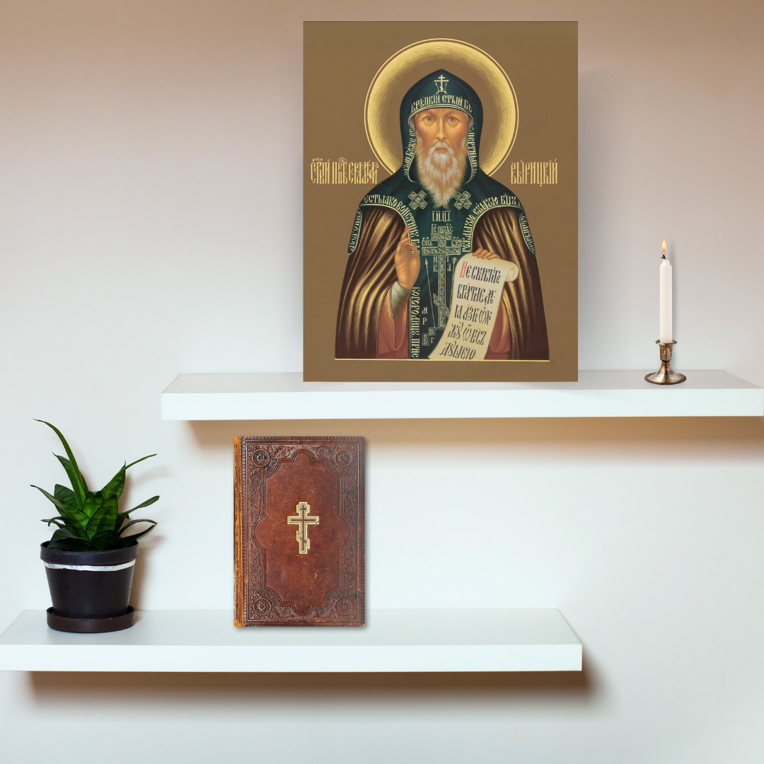 Saint Seraphim prayer icon, icon of wonderworker Seraphim