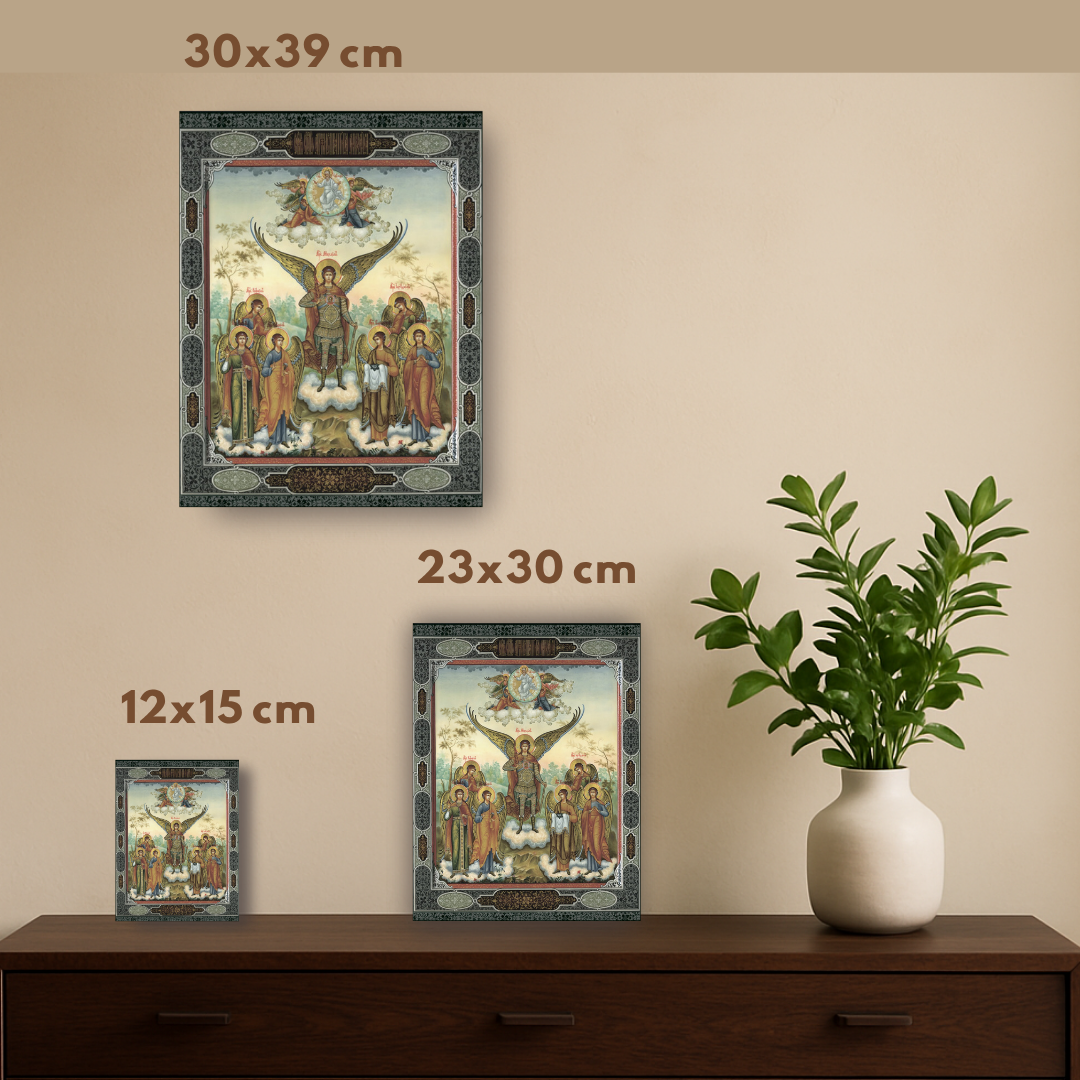Icon of Archangels Raphael and Uriel — healing and enlightenment