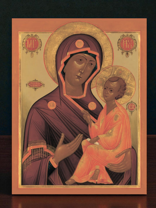 Tikhvin icon of the Mother of God from Russia, powerful symbol of Orthodox Christian faith