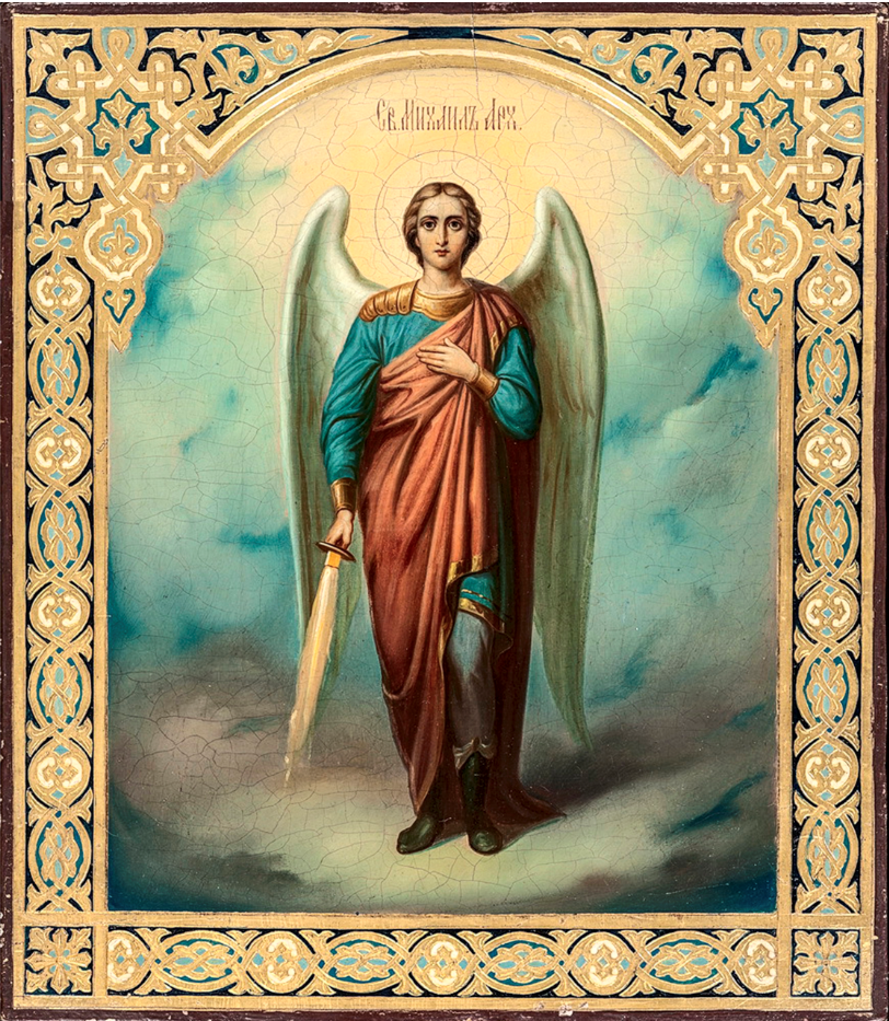 Wooden icon of the Holy Archangel Michael