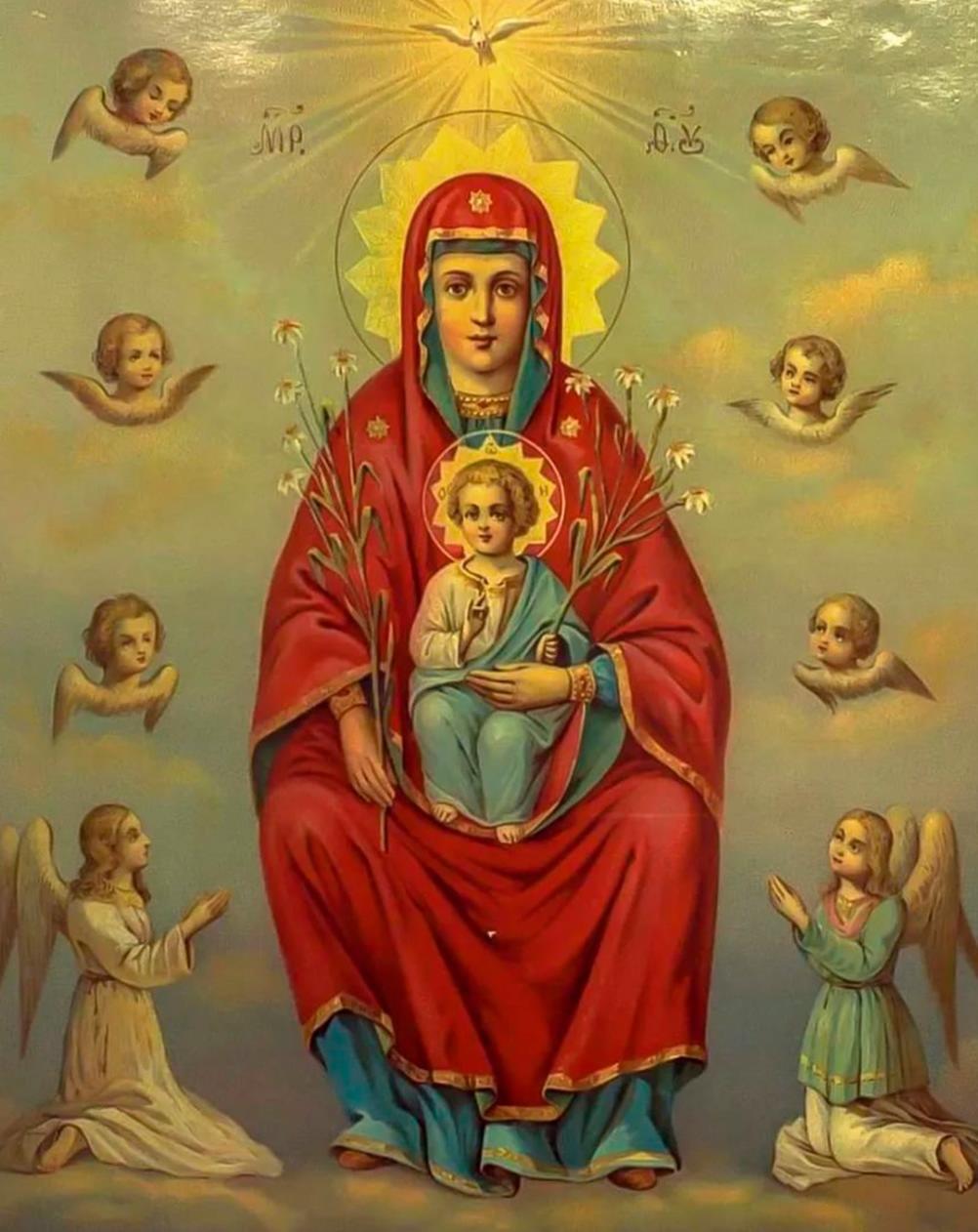 Wooden Icon of the Mother of Sicily (Divnogorsk) (Divnogorsk-Sicilian)