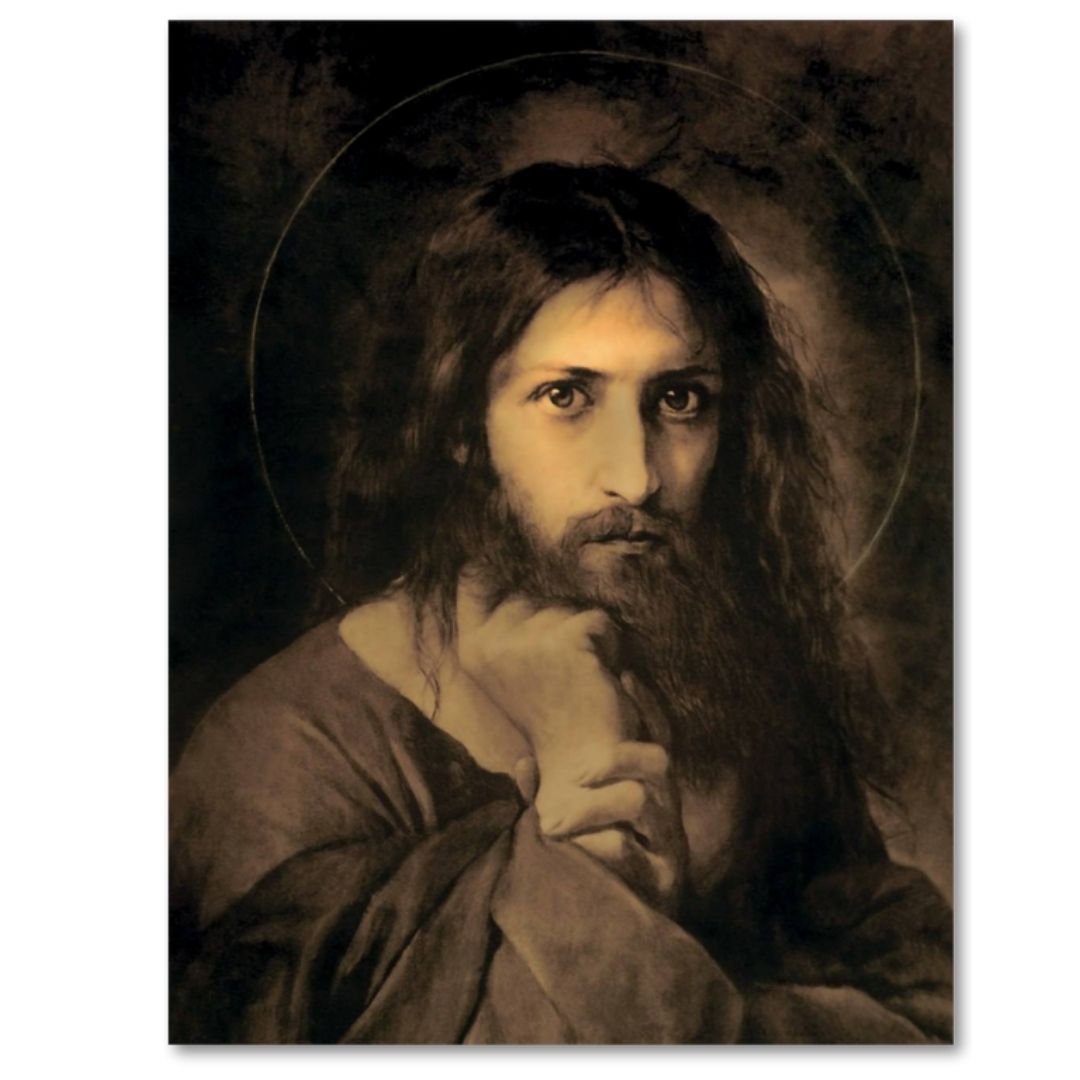 Orthodox Icon of Christ the Savior “My Judge” – Inspired by Karl Bryullov’s “The Savior in the Desert” | Handmade Wooden Religious Icon