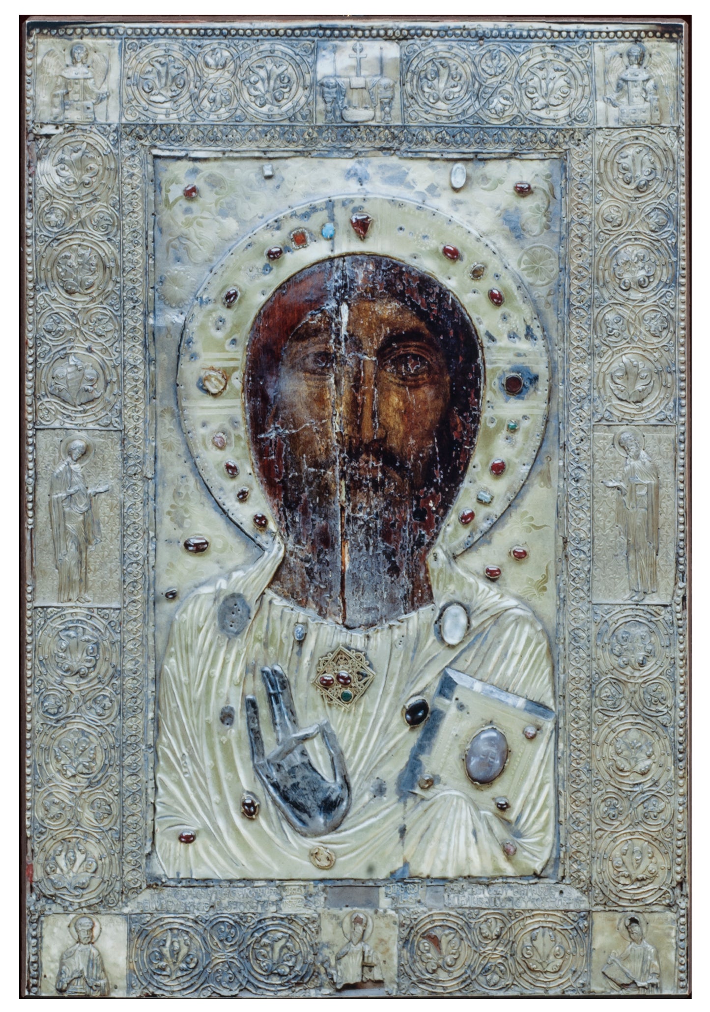 Lord Jesus Christ the Savior Anchiskhati (Anchi Saviour, Anchiskhat Saviour). Wooden orthodox icon