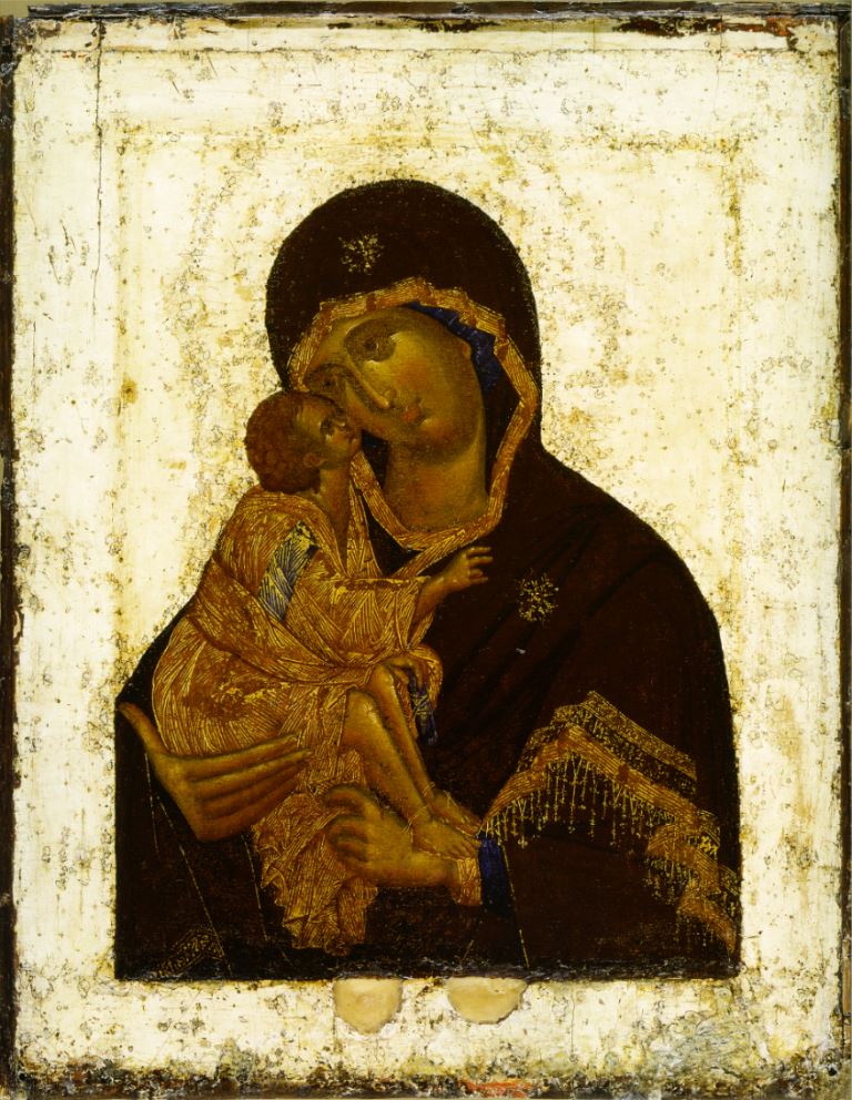 Wooden Icon of the Mother of God Tenderness Donskaya (of the Don)