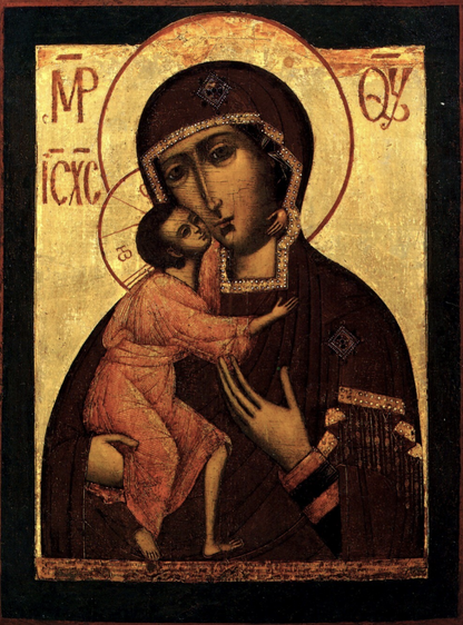 Wooden Icon of the Virgin Mary Theotokos Feodorovskaya 