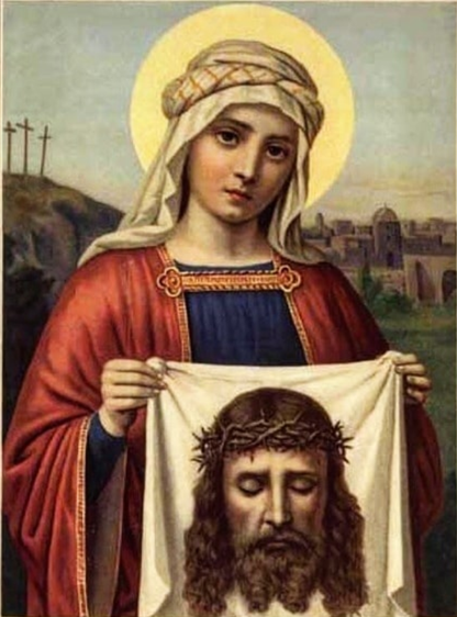 Icon of Saint Veronica and Saint Ubrus Jesus Christ, with the Sudarium