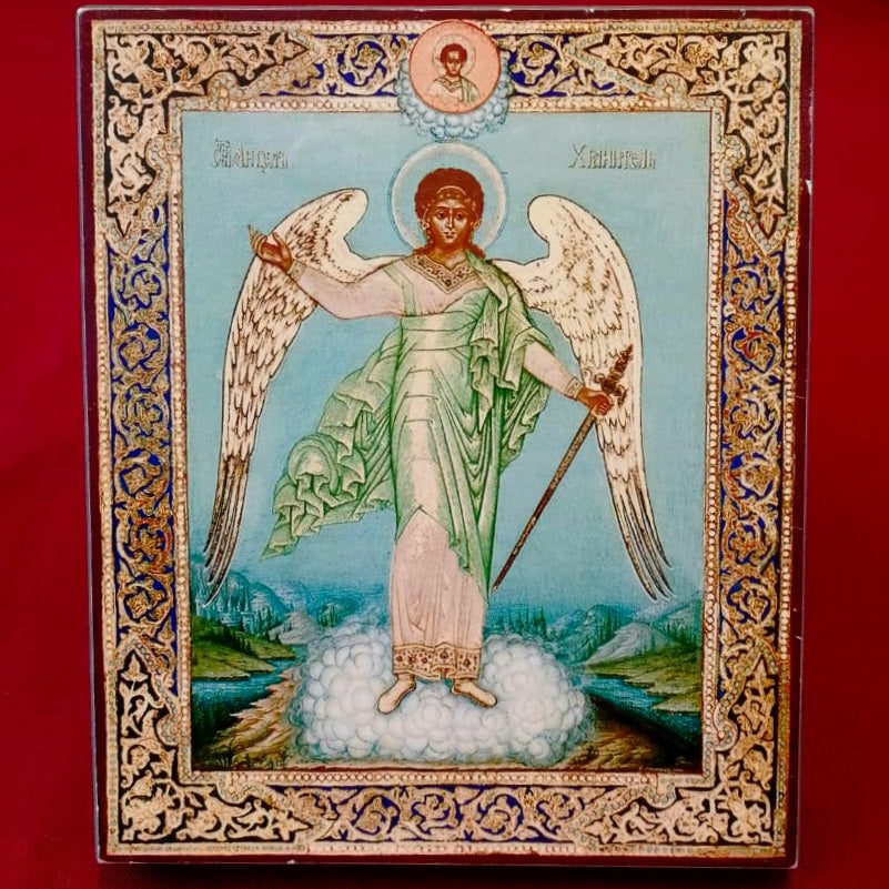Wooden Icon of the Holy Guardian Angel 