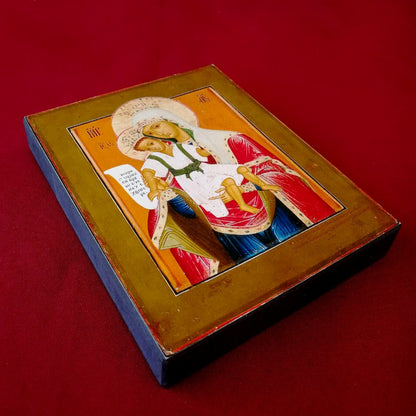 Wooden Icon of the Mother of God Merciful