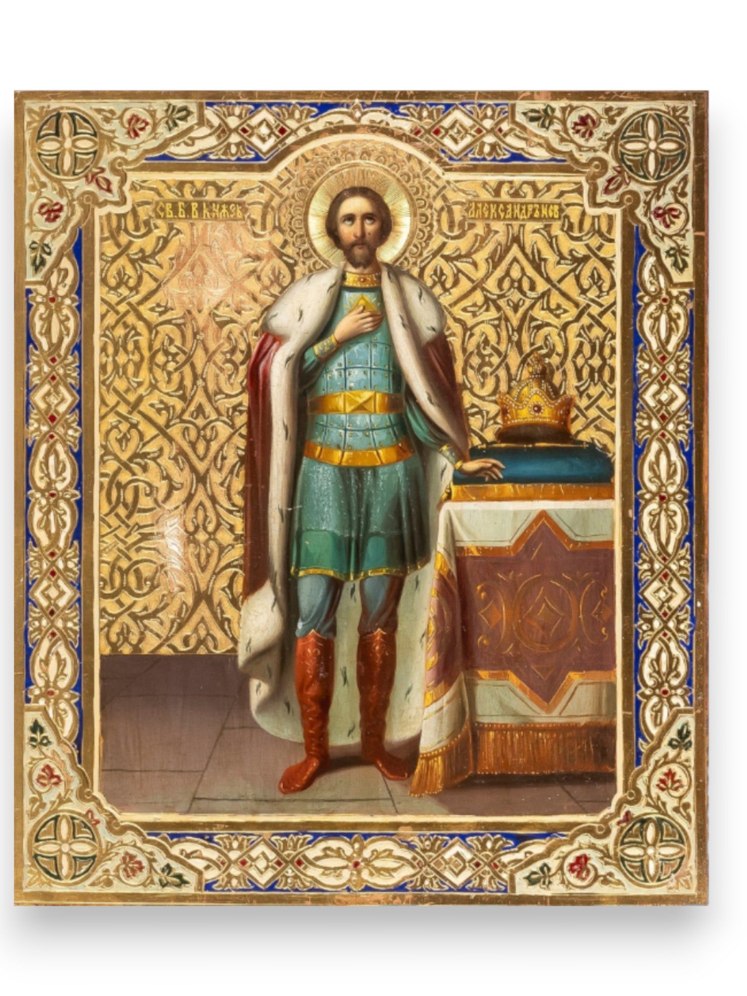 Orthodox icon of Saint Alexander Nevsky