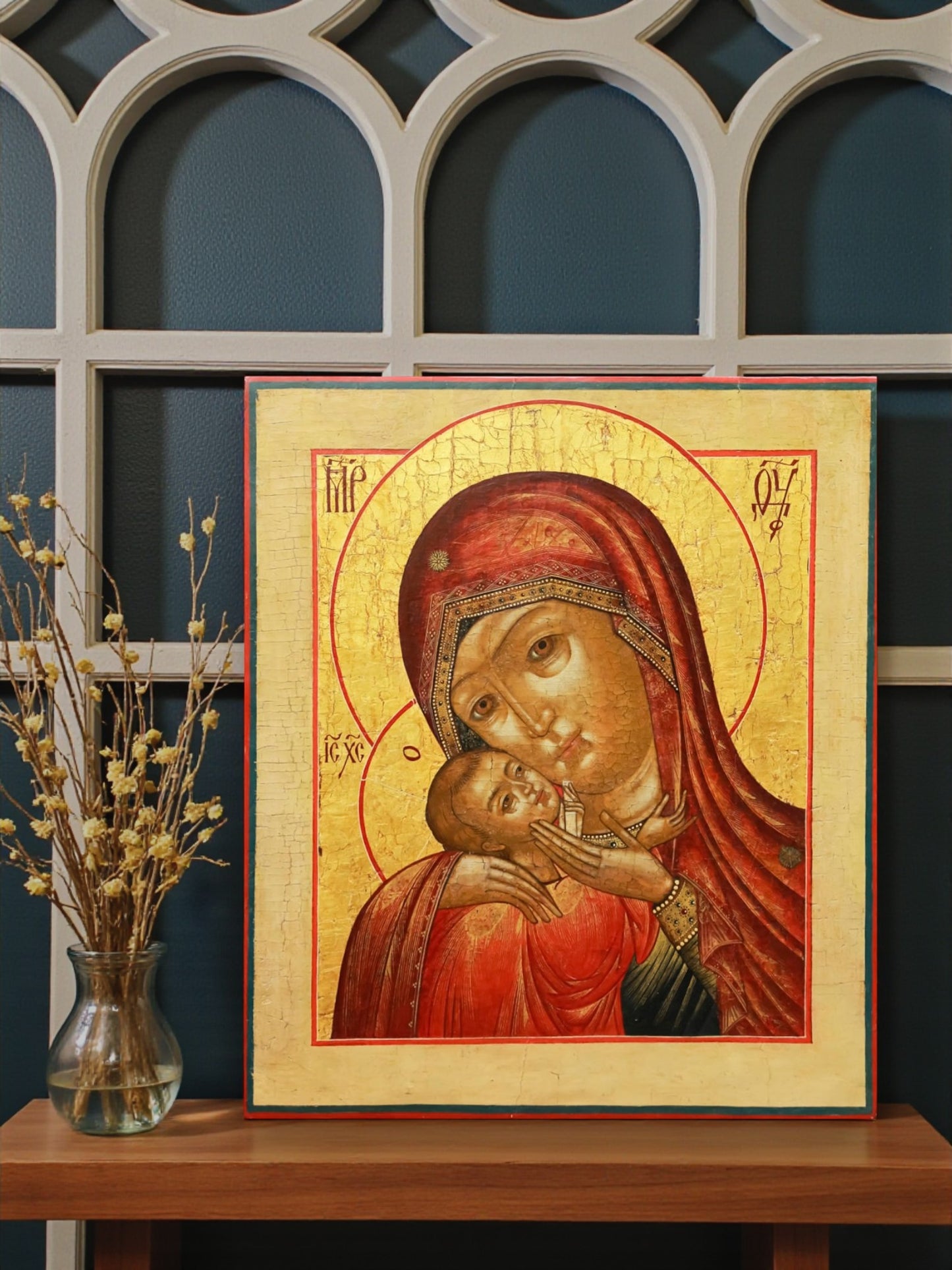 The Korsunskaya icon is also called the Mother of God of Ephesus (after the ancient city of Ephesus where the Most Holy Theotokos lived after Christ's Ascension), as well as Polotsk and Toropets—after the places of its glorification in Rus'.