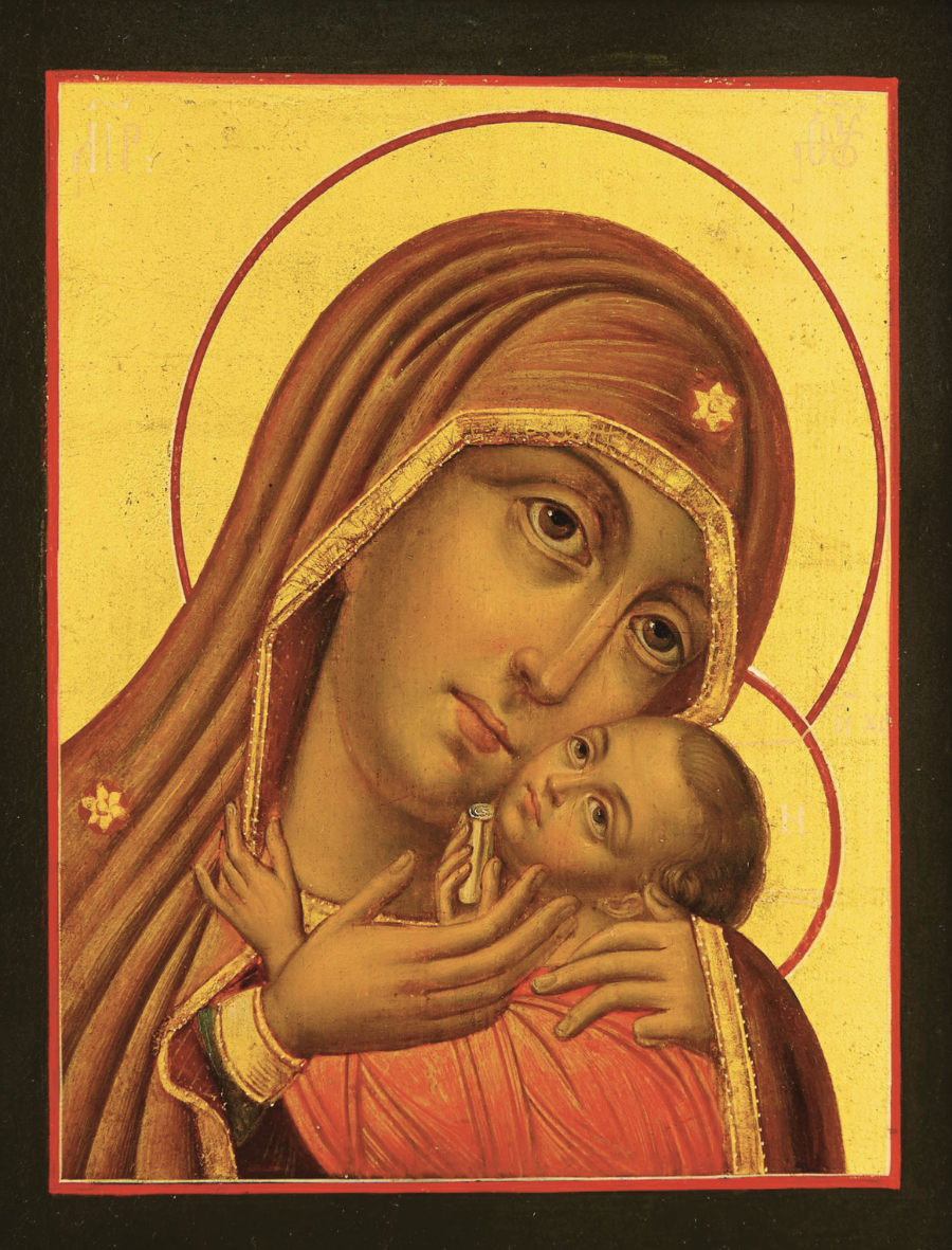 Icon of the Mother of God of Korsun (Ephesian) The Theotokos of Tenderness Our Lady