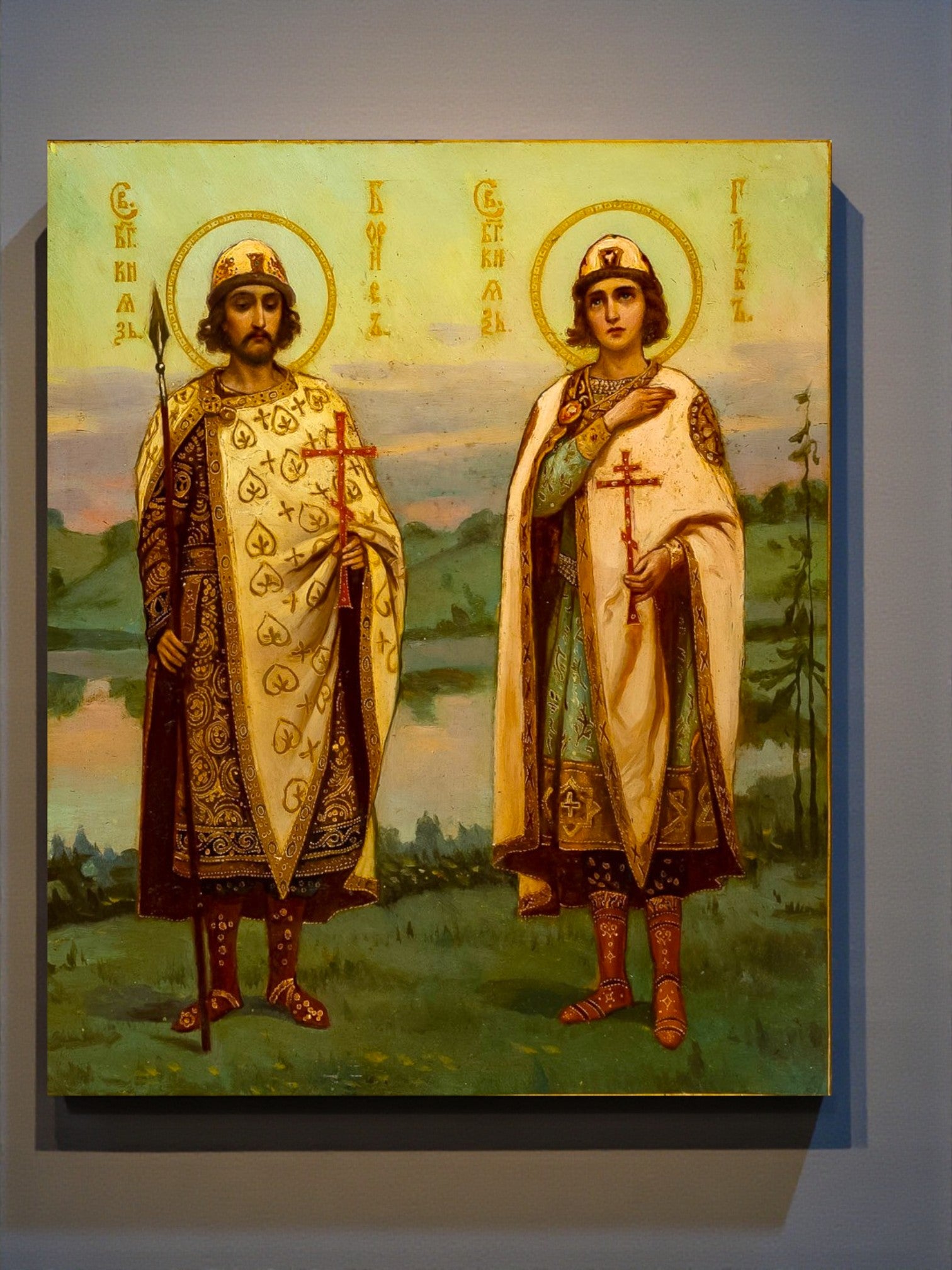 Holy Princes Boris and Gleb icon of peace and humility
