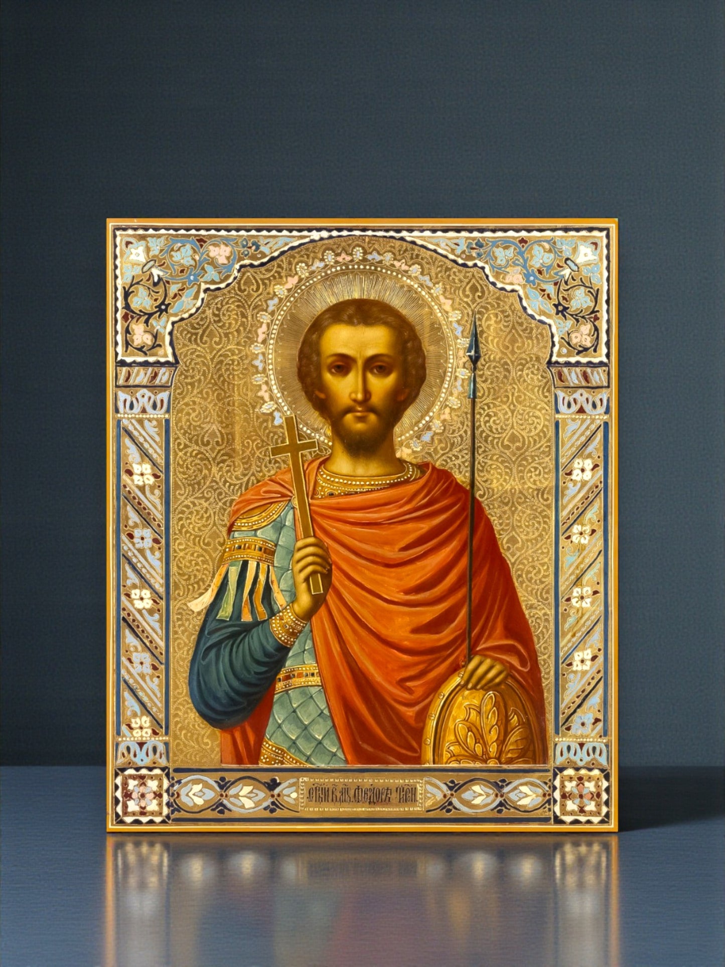 Holy Great Martyr Theodore Tiro Christian icon