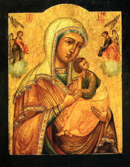 Wooden Icon of the Virgin Mary Theotokos of Passion
