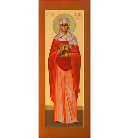 Wooden Icon of the holy righteous Aglaida (Aglaia) of Rome