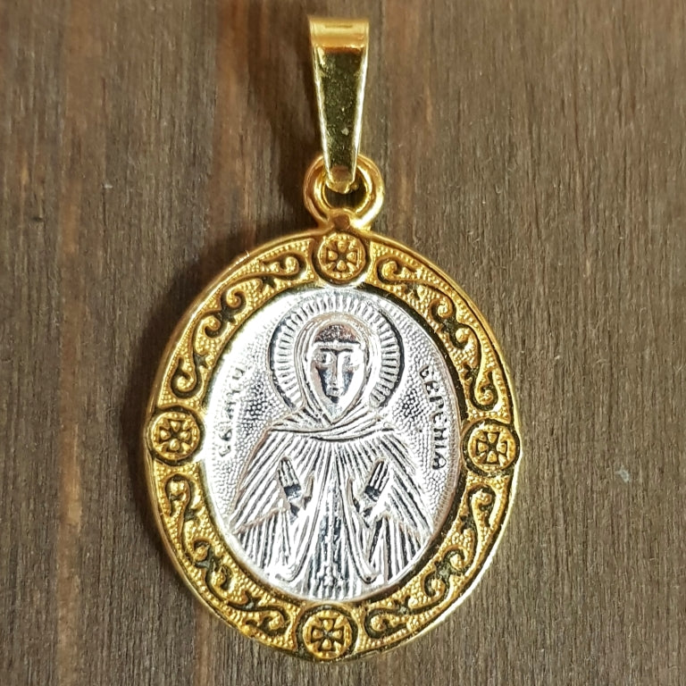 Collier Icône Saint Martyr Veronica (Virineya) d'Edesse. Сharm chrétien