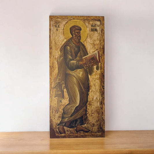 Saint Matthew icon, the Holy Apostle and Evangelist. Orthodox Christian Icon