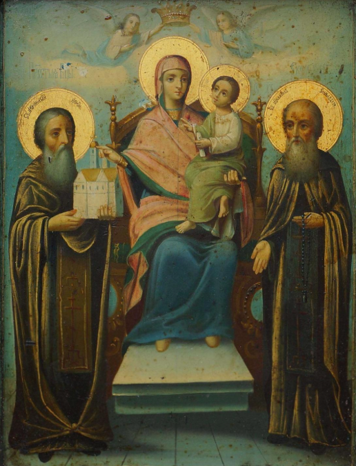 Wooden Icon of the Mother of God Economissa (Stewardess)