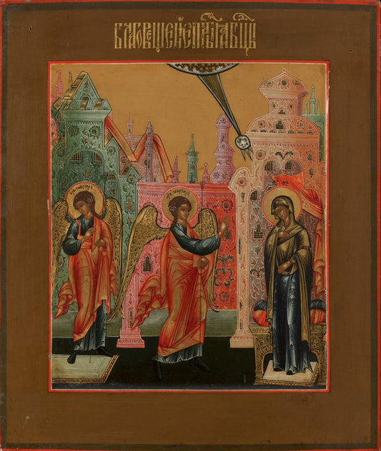 Wooden Icon of the Mother of God "Annunciation"