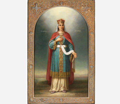 Wooden Icon of the Holy Martyr Alexandra of Rome, Empress of Nicomedia