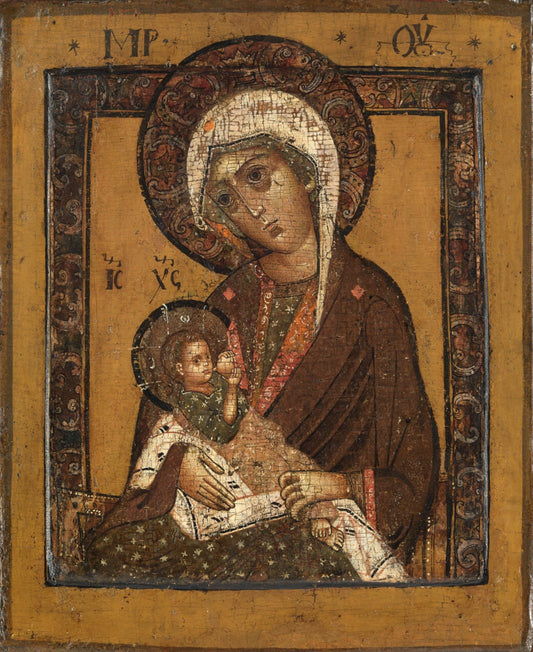 Wooden Icon of the Mother of God Mammalian (Milkgiver)