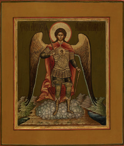 Wooden icon of the Holy Archangel Michael