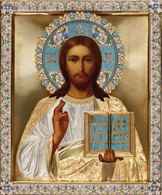 Wooden Icon of the Savior Jesus Christ, Lord Pantocrator